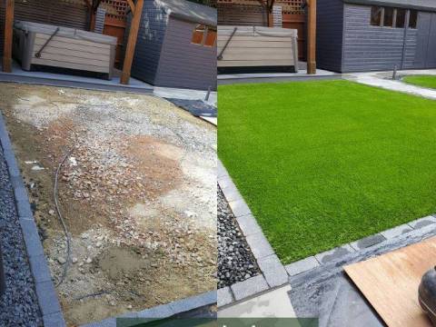 Artificial Grass installation by Wonderlawn2